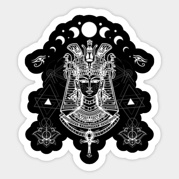 Sacred Geometry Egyptian Goddess hor Kemetic Sticker by Ro Go Dan